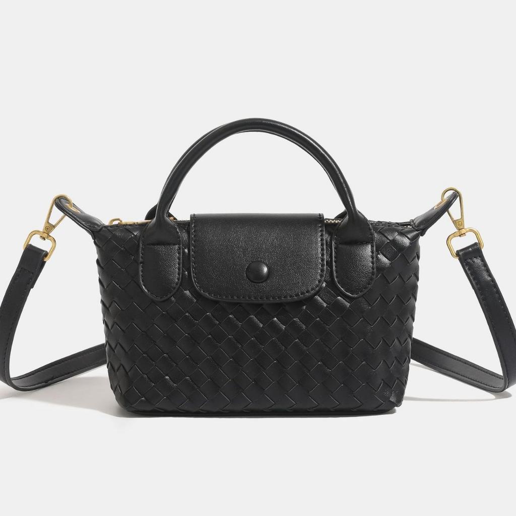 New Woven Dumpling Bag Texture Popular Portable Bucket Bag High Sense Fashion Versatile Shoulder Messenger Bag