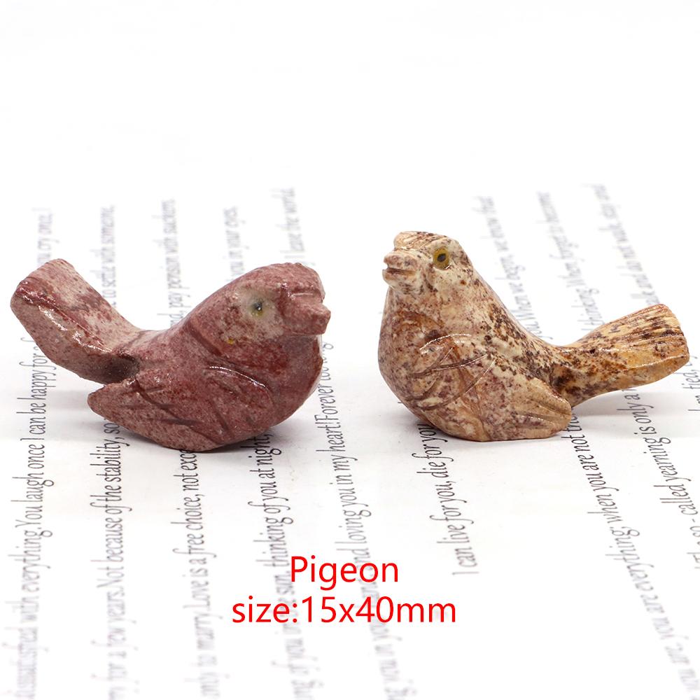 Mini Animals Frog Figurine Ornament Natural Shoushan Stone Carving Healing Crystal Fish Dinosaur Statue Room Desk Crafts Decor