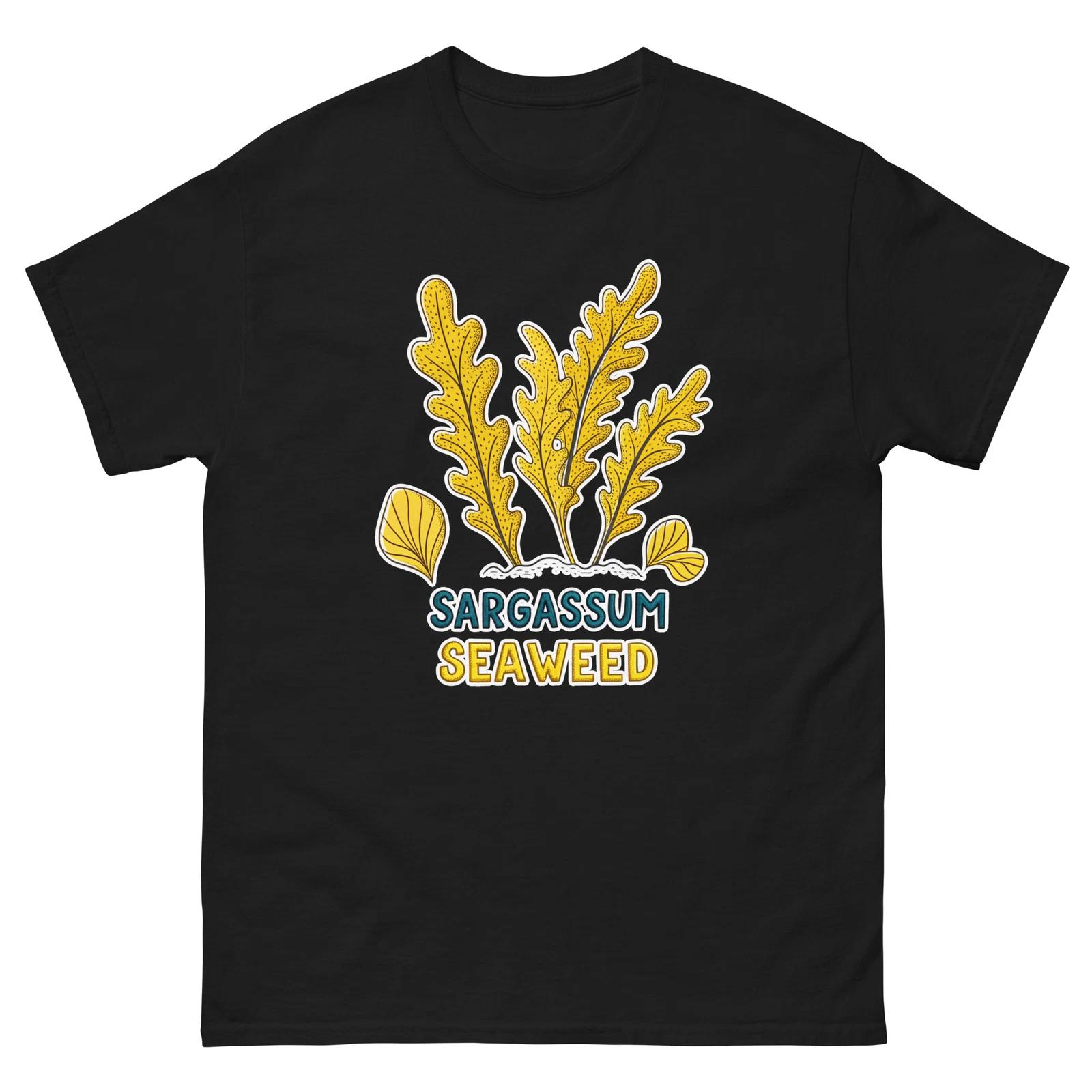 Sargassum Seaweed Ocean Beach Water Marine T-Shirt 4XL