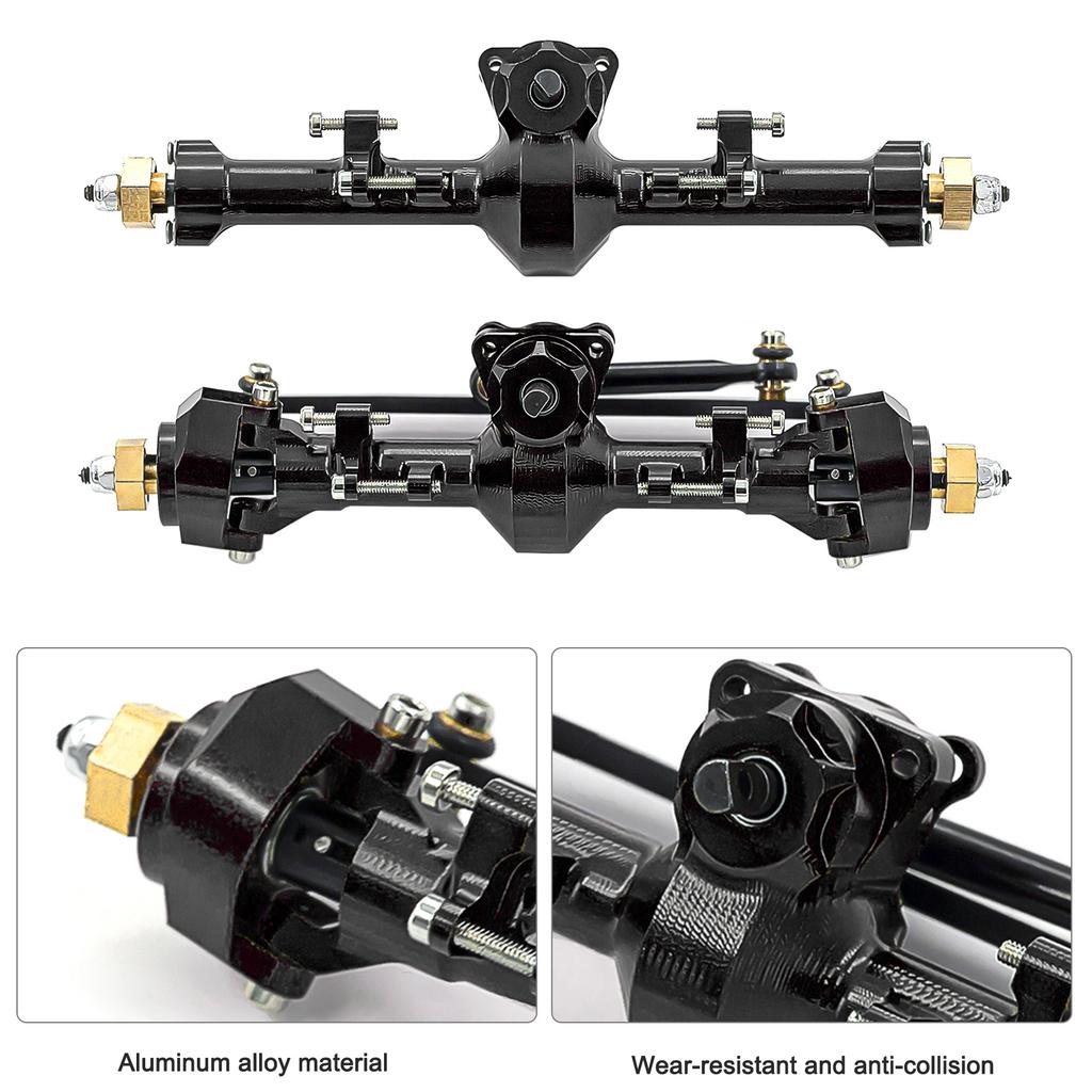 RC Car Front Axle Rr Axle Aluminum Alloy RC Axles Replacements for 1/24 al SCX24 90081 00005 C10 00006 00002 RC Car