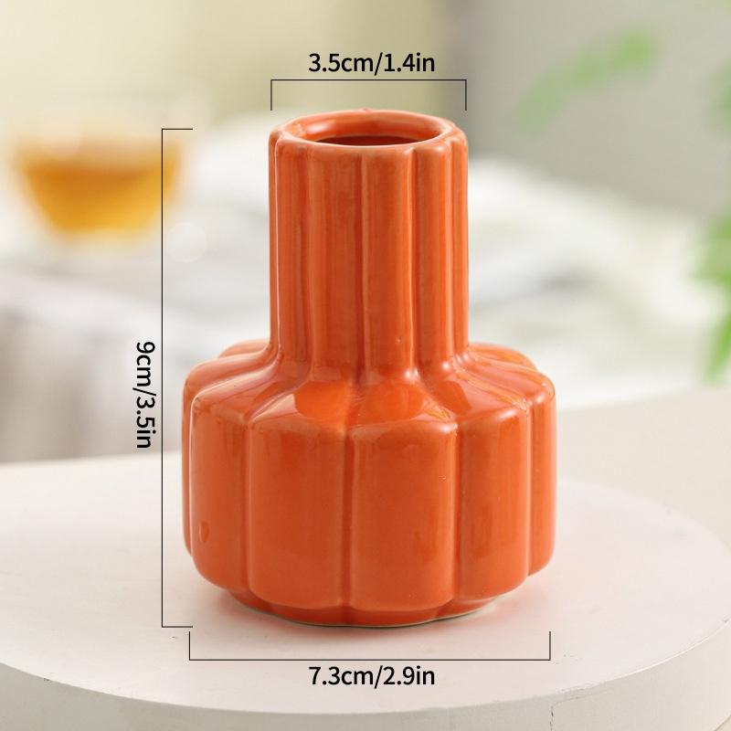 Ins Ceramics Vase Plant Flower Bottle Table Decoration Flower Vase Colorful Vases Wedding Decoration Home Decoration