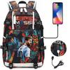 Fans Messi School Bags Camouflage Bookbag Sports Casual Capacity Backpack Travel Bag Football Teens School Bags For Gift
