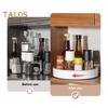 360-Degree Rotatable Lazy Susan Organizer Turntable Large Capacity Spice Organization Makeup Organizer Storage Holder