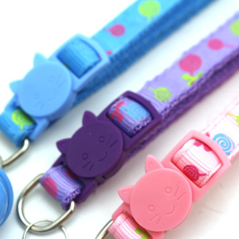 New Product Pet Color Cat Buckle Collar Lollipop Collar Cat Dog Collar Candy Collar Human Neck Collar