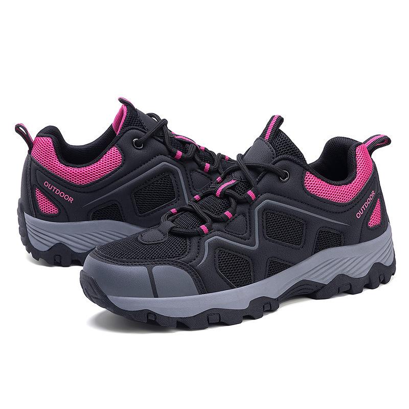 Spring and Autumn Couple Mountaineering Hiking Shoes Non-slip and Wear-resistant Walking Shoes Trendy Fashion Sports Shoes Breathable and Quick-drying