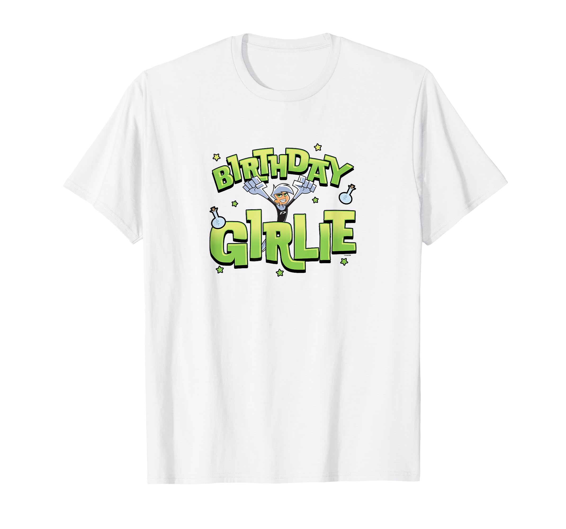 Danny Phantom Birthday Girlie Phantom Power Big Chest Logo T-Shirt