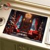 Christmas Diatomite Kitchen Draining Mat - Non-Slip, Water Absorbing Silicone Table Mat
