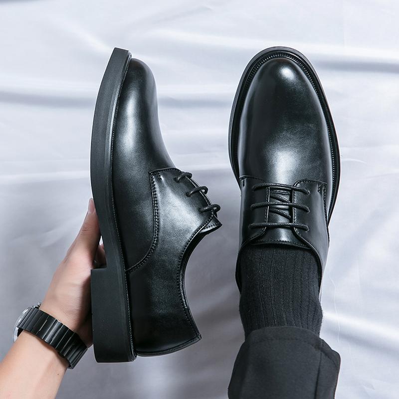 Modetrend Snörskor Bröllopsklänning Skor Fritidspromenad Kontorsballerinaskor Nya Affärsformella Herr Oxford Skor Läder Fritidsskor