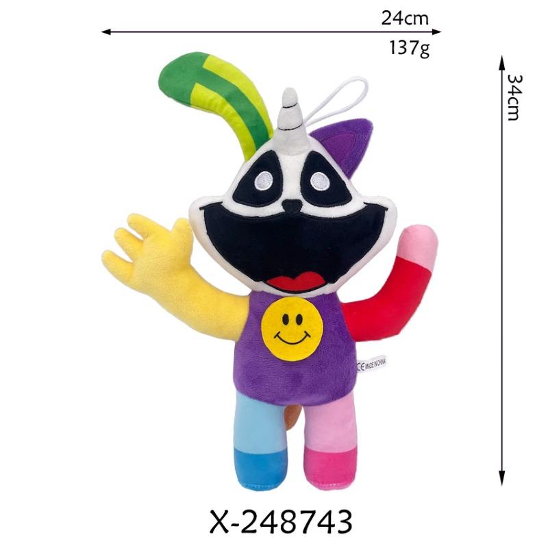 68style Smiling Critters Plush Toy Hopscotch Catnap Bearhug Plushie Catnap Plush Doll Decoration Kawaii Stuffed Toy Gift for Kid