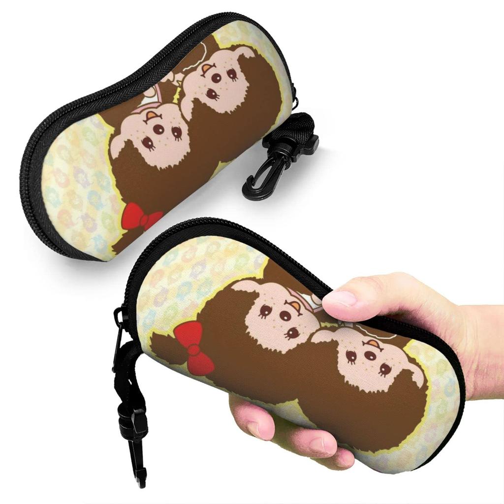 Monchhichi Eyeglasses Sunglasses Eyeglass Case for Men and Simple and Stylish Eyeglass Storage Case [JMI] Case, Case, Lightweight, Hard, Compact,