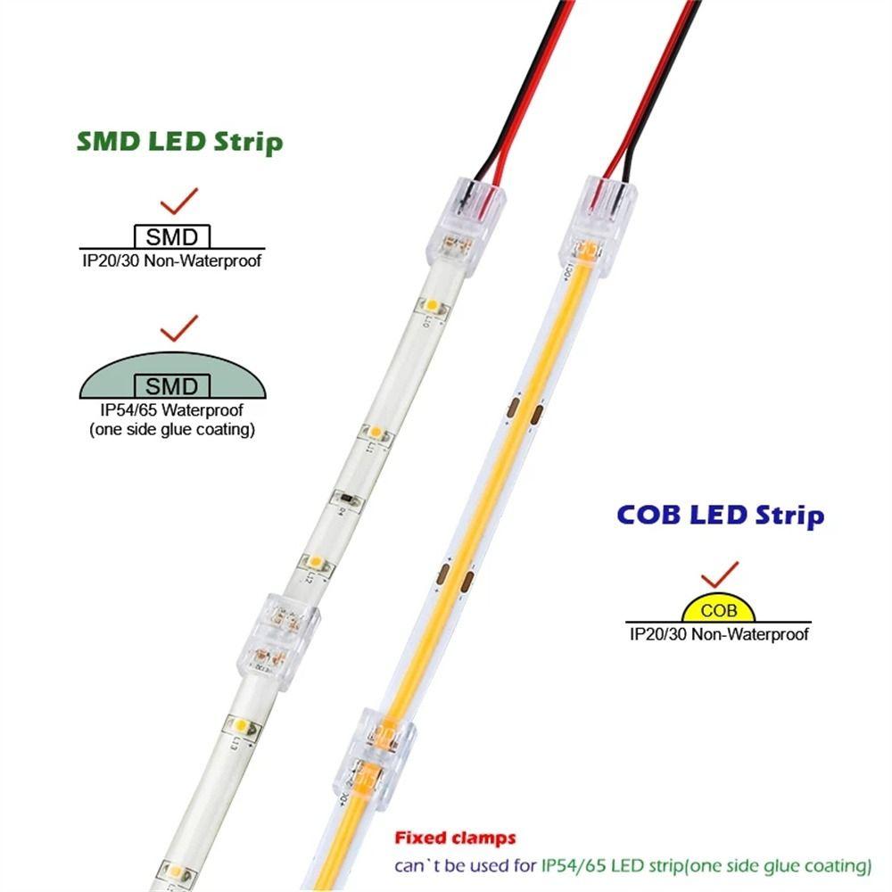 Clips Extension Wire Lights Fixed Clamp LED Strip Connector LED Connectors COB Strip Connector