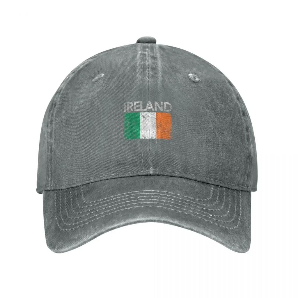 Vintage Ireland Irish Flag Pride Baseball Cap Funny Hats Luxury Women Cap Luxury Hat Custom Cap Caps For Unisex Womens