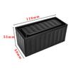 Wrought Iron Mini Container Model Retro Industrial Style Metal Box Tin Toy Storage Box Small Size Model Ornaments Mini Iron Box