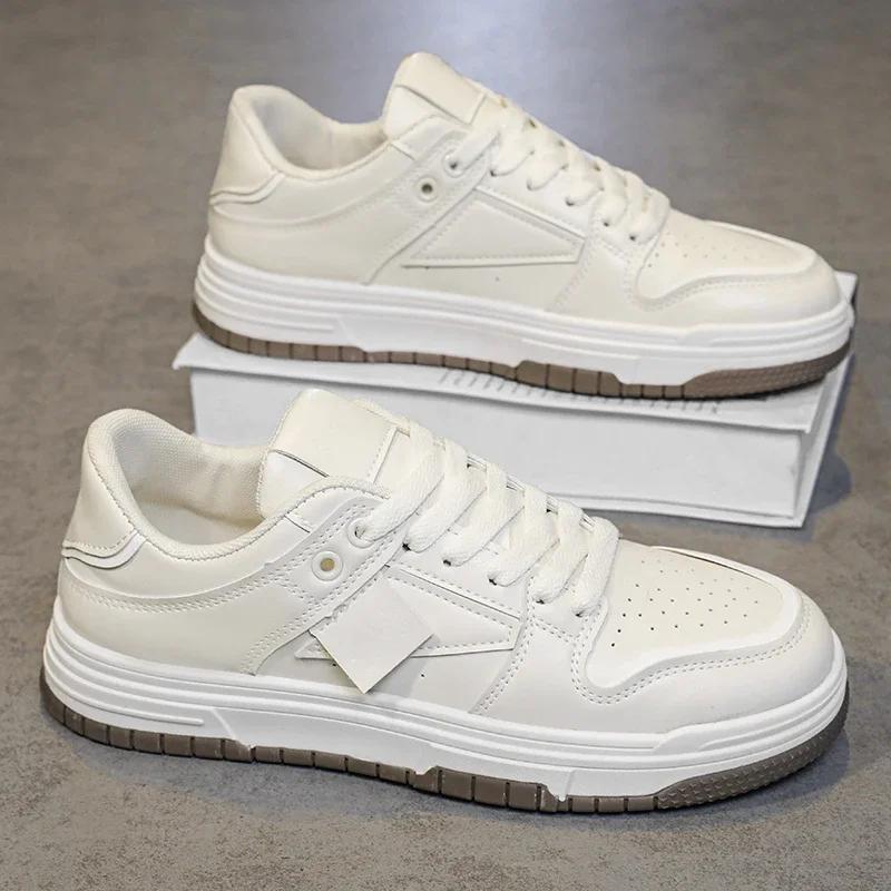 Fashion White Platform Men Casual Shoes Comfortable Mens Tennis Walking Running Sneakers Outdoor Breathable Men Vulcanize Shoes