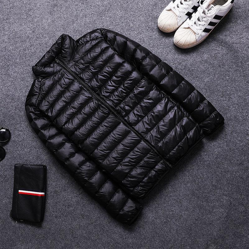 

[Межсезонная распродажа] Мужская зимняя куртка из легкого пуха - Воротник-стойка, Теплая, Стильная 4XL (152-165 jin)