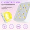 With 4 Timer Settings Rechargeable Nail Lamp 360° Bendable Drying Nail Dryer  Nail Care