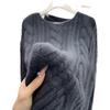 2026 Spring/Summer Korean Style Cable Knit Pullover - Pure Color Round Neck, Long Sleeve Sweater