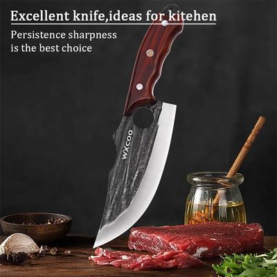 Kitchen Knives Forged Stainless Steel Boning Knife Professional Chef Knife Multifunctional Meat Slicing Cutter with Cover