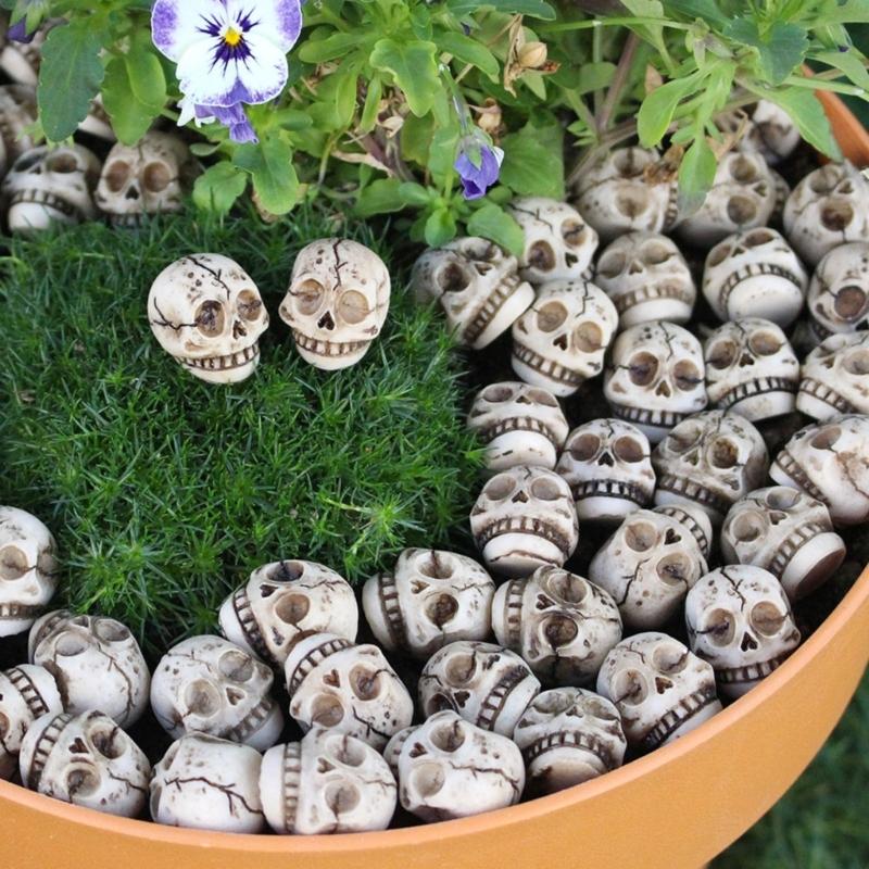 20Pieces Smiling Bone Skulls for Creative Halloweens Decoration and Spookys Event Planning