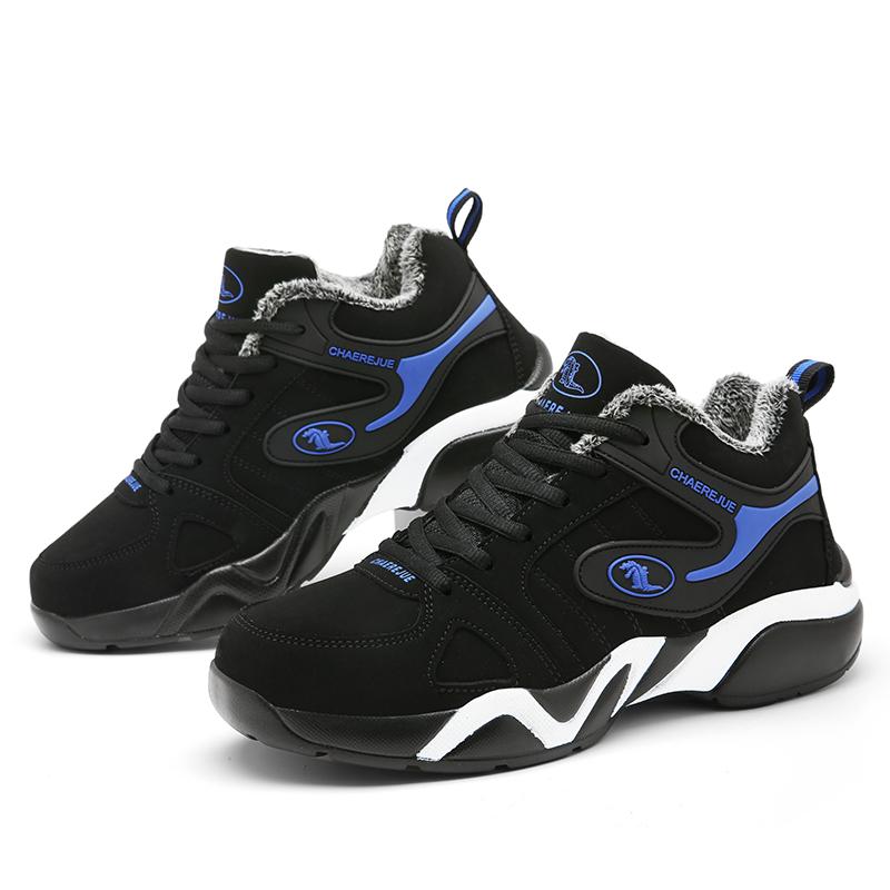 

Модные теплые мужские туфли на шнуровке, зимние оксфорды, кожаные меховые ботинки, мужские плоские ботильоны, мягкие ботинки средней высоты, водонепроницаемая обувь 10.5