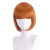 Heat Resistance Halloween Colored Wig Anime Cosplay Party Wig Short Straight Bob Hair  Men Women