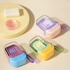 Portable Travel Soap Box, New Creative Travel Specific Double-layer Sealed Drain Mini Soap Box with Lid