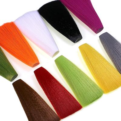 1PC Synthetische Faux Bucktail Faser Fliegen Binden Material Für Nymphen Mayflys Streamer Jig Köder Salzwasser Angeln Köder