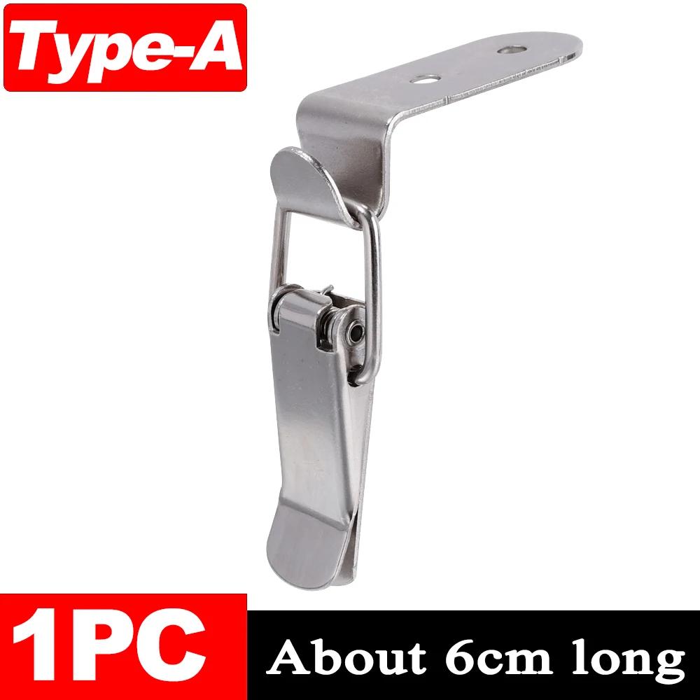 12/1x 90 Degrees Duck-mouth Buckle Hook Lock for Leather Suitcases Wooden Boxes Iron Spring Loaded Draw Toggle Latch Clamp Clip