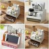 Large Capacity Multifunctional Desk Organizer with Drawers for Small and Jewelry and Compatible with Smartphones and Ideal for and School Stationery,