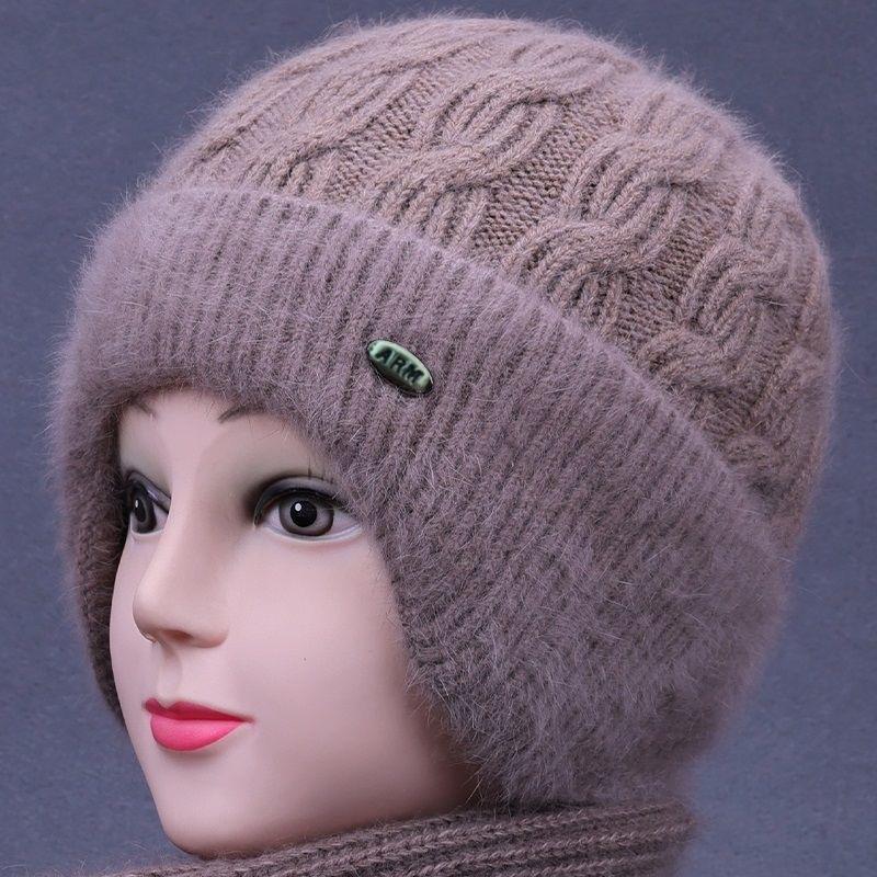 Winter Senior Hat Knitted Casual Warm Wool Hat