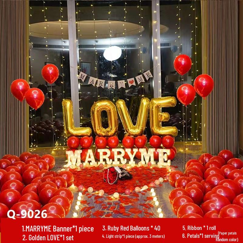 Romantic Proposal & Anniversary Balloons for Valentine's Day