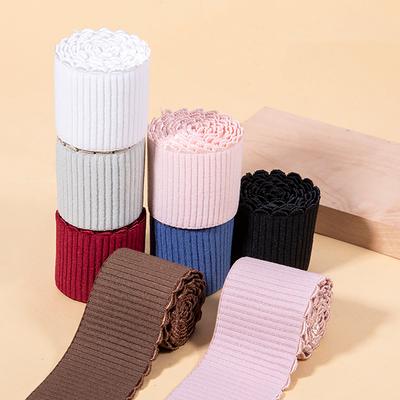 3M Lace Trim Fabric 5cm Stretch Ribbon High Elastics Bands Waistband For Diy Sewing Skirt Garment Trousers Patchwork Accessories