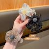 3 Flower Hair Rings, Sweet and Eye-catching, Korean Version with Rubber Bands Suitable for Daily Use As Hair Accessories