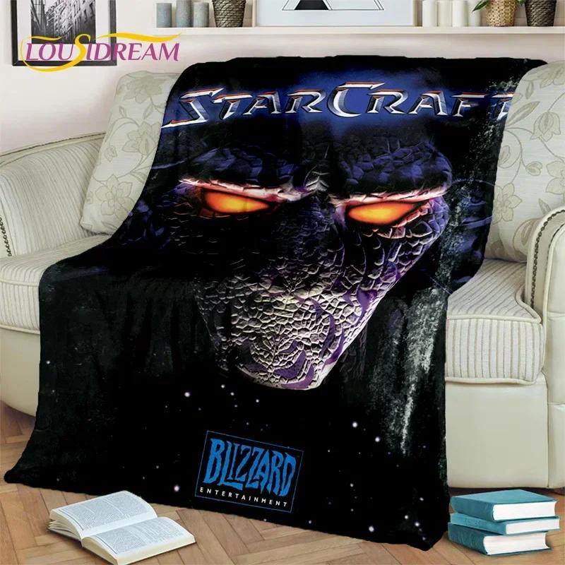 3D StarCraft Classic Game Gamer Blanket,Soft Throw Blanket for Home Bedroom Bed Sofa Picnic Travel Office Rest Cover Blanket Kid