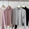 Stand-up collar yoga sunscreen clothing women's 1011 summer Internet celebrity fitness zipper long sleeve summer waist sports slim yoga clothing