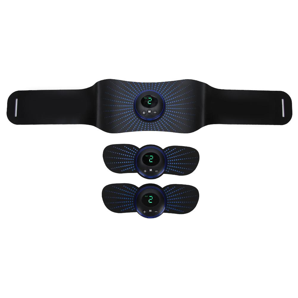 EMS Abdominal Muscle Belt Arm Leg Muscle Training Stimulator (Blue Charging Belt Type)