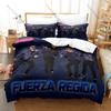 Cool Viral Regional Mexican Band Fuerza Regida Full Printed 3PCS Bedding Duvet Cover + 2 Pillowcases Teen Dorm Home Decoration