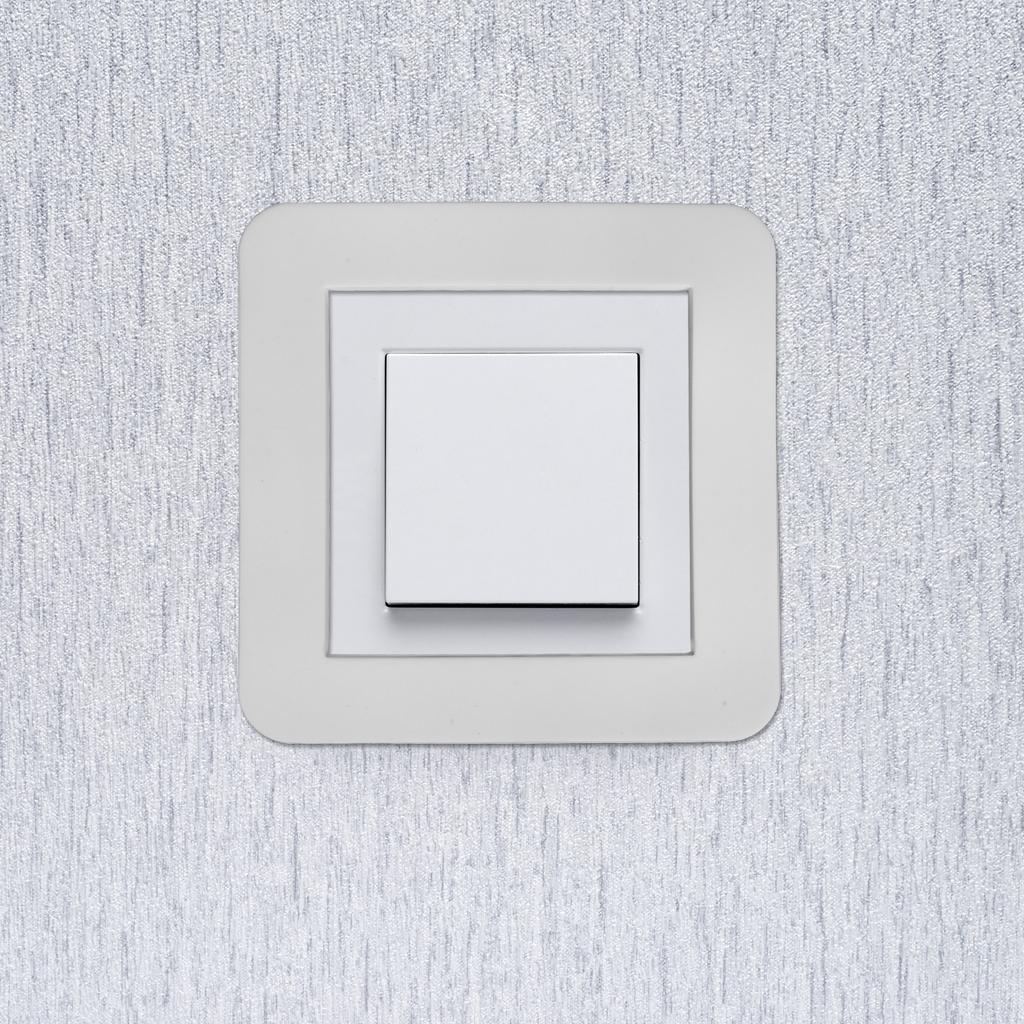 2 Stück Steckdosen-Abdeckung 86x86mm Premium Silikon Steckdosen-Wandplatte für Lichtschalter Dekorative Steckdosenabdeckungen Wohnzimmer