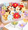 30pcs Flower colored  photo wall nail pushpin creative cute metal nail felt soft wood board
