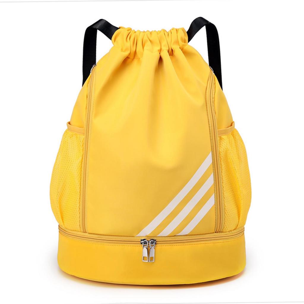New Drawstring Basketball Bag with Wet/Dry Separation, Large Capacity for Sports, Travel, Outdoor Activities.