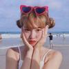Trendy Pink Heart-Shaped Women's Sunglasses for Style and Sun Protection