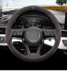 Ultra-thin Suede Steering Wheel Cover: Non-Slip, Sweat-Absorbing, Perfect for 2026 Beijing Hyundai Santa Fe Winter Use.