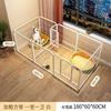 Recinto Gioco per Animali da Interno per Cani Piccoli Medi Casa Portatile per Cuccioli con Porta Gabbia in Metallo Ferro per Teddy Barriera Domestica Recinto per Cani