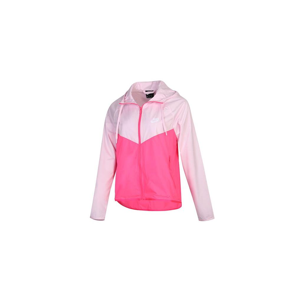 Nike Color Block Zip-Up Hooded Jacket Women Jackets Pink BV3940-664