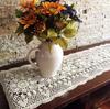 100% Bavlna Ruční Háčkování Stolní Ubrusy Shabby Chic Vintage Háčkovaný Vrchní Díl na Stůl Ručně Vyráběný Potah na Pohovku Běhoun na Stůl 1ks