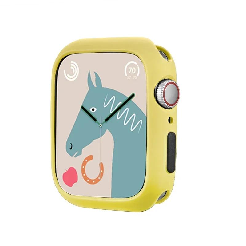 NEW Candy Soft Case for Apple Watch Cover 9 8 7 6 Se 5 4 3 45 42mm 38mm Protection Iwatch Serier 44mm 40mm 41mm Silicone Bumper