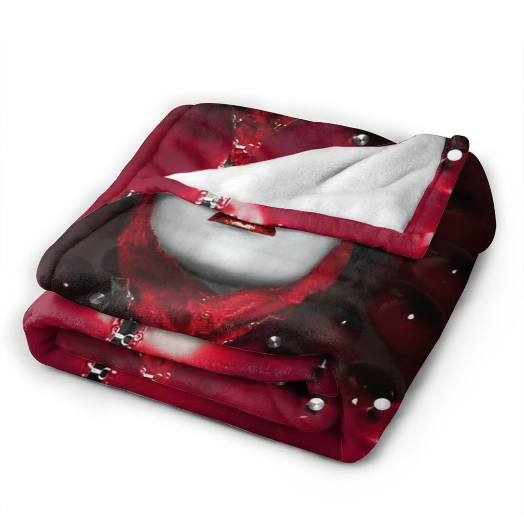 Lady Gaga Mayhem Abracadabra Knitted Blankets Fleece Lady In Red Super Warm Throw Blankets for Bed Bedspread