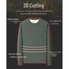 Luo Meng Men's Fleece-Lined Knitted Sweater BY010