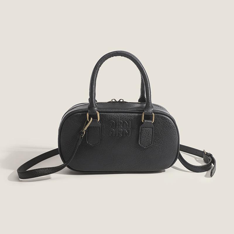 Damentasche Bowlingtasche Nischenkissentasche Retro Mode Handwäsche Einzelschulter Umhängetasche