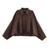 Women Suede Jacket Loose Casual Bomber Coat Lapel Zipper Long Sleeve Jackets Vintage Lady Motorcycle Outwears